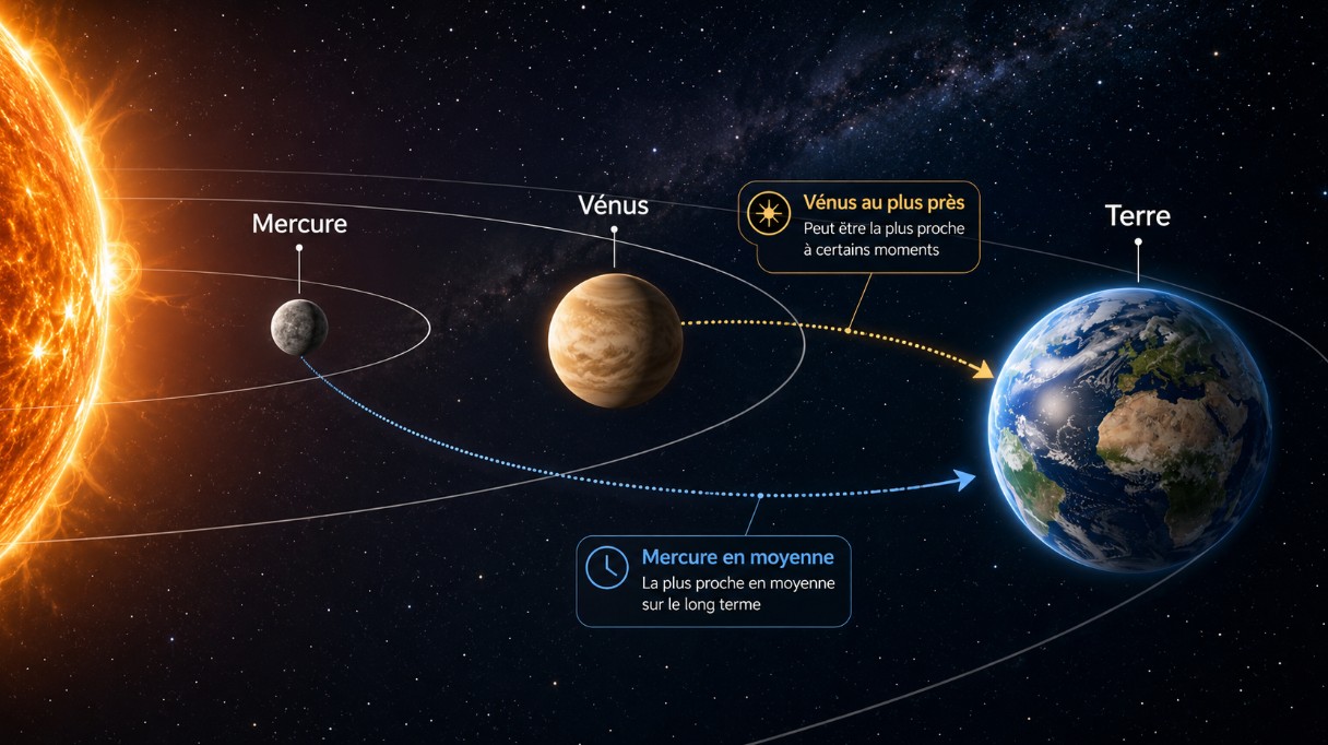 Quelle est la planète la plus proche de la Terre ?